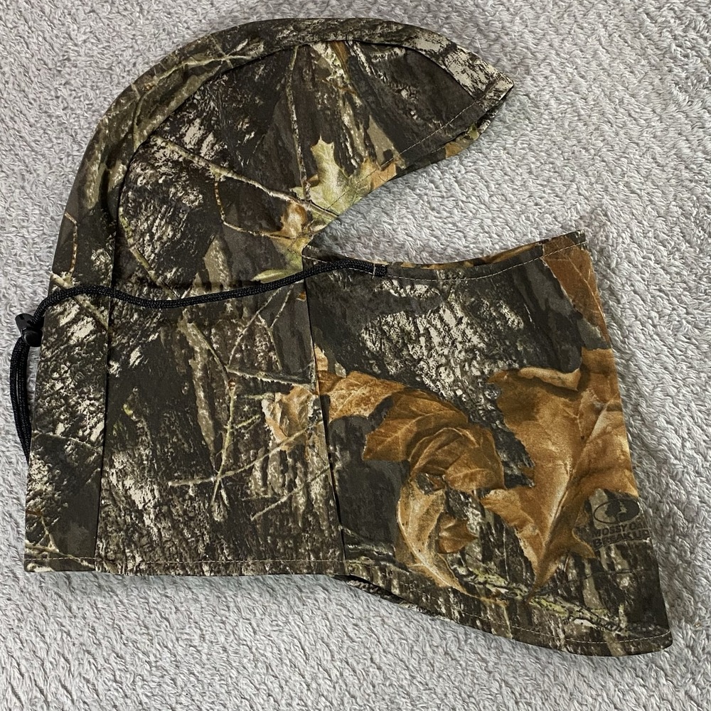 Cabela's Camo Balaclava Headcover Mossy Oak Break-Up One Size Hunting Made USA